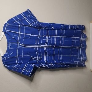 Apt.9 Blue & White 3/4 Zip Size XL